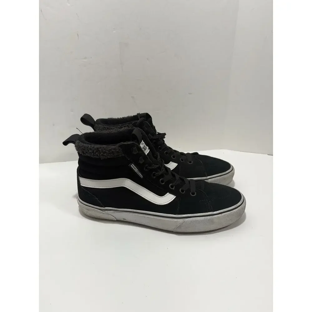 Vans Filmore Vansguard Shoes Women's Sz 10 Black White Lined High Top Sneakers‎